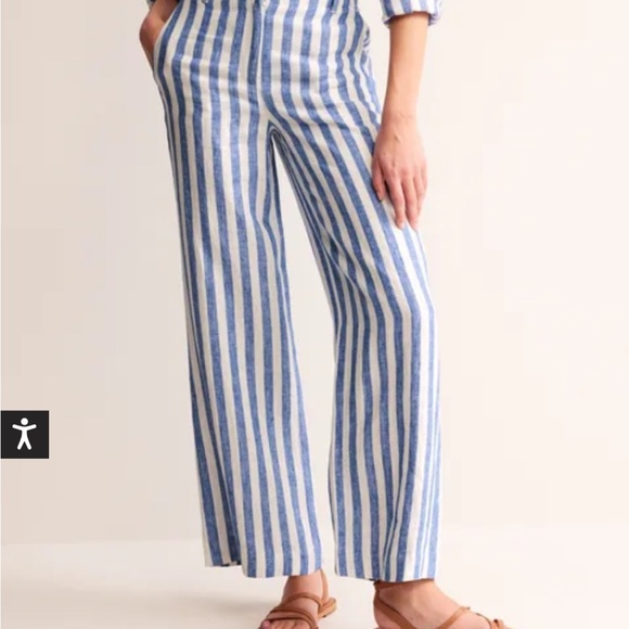 *new* Boden Westbourne Linen Pant Trousers Size 8P us - Picture 1 of 8